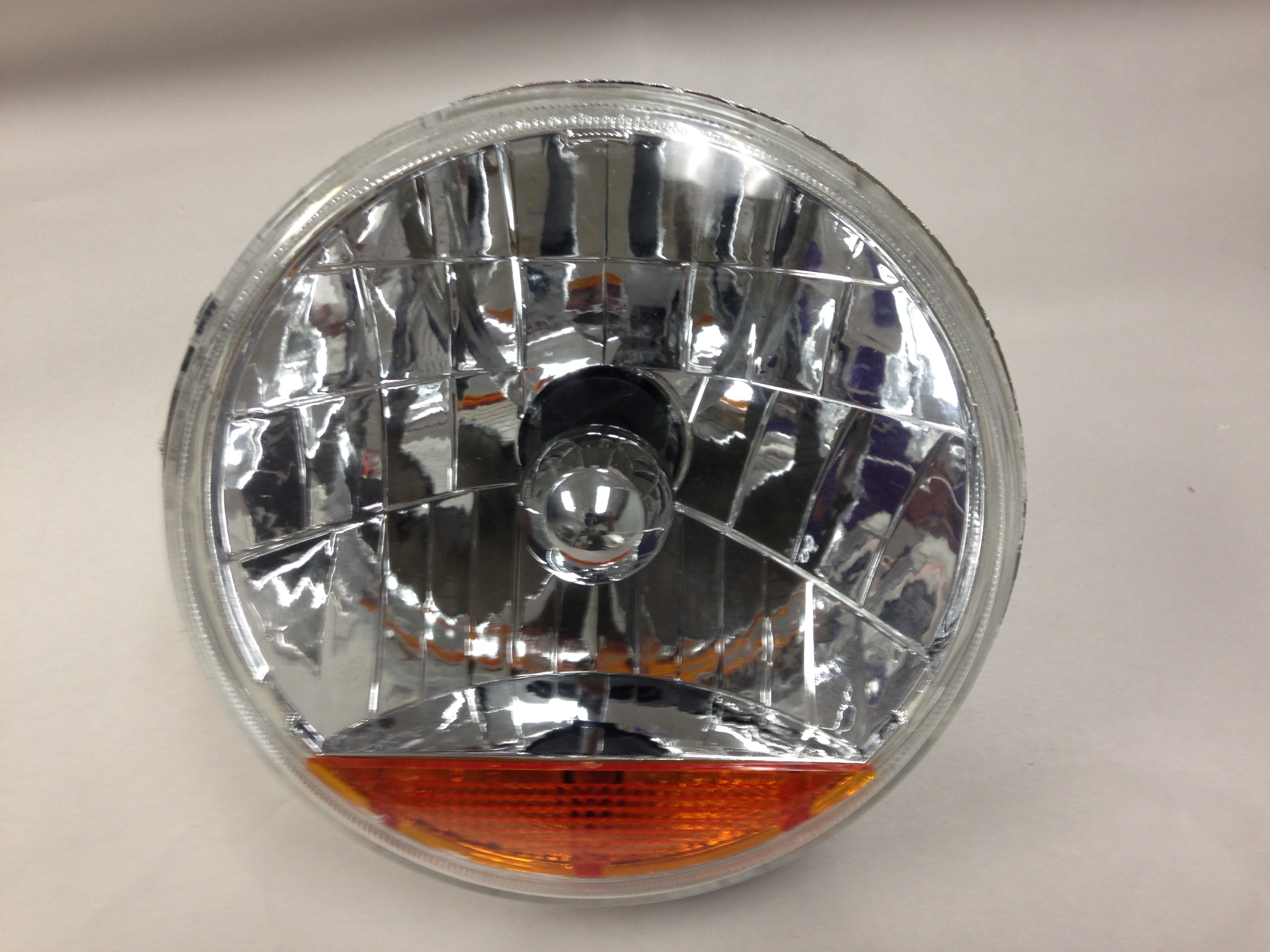 Snake Eye 7 Halogen Headlight Assembly with Amber Turn Signal