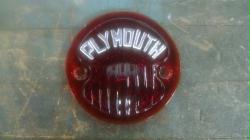 1939-41 Plymouth Truck Script Tail Light Lens