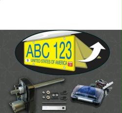 Retractable Hidden License Plate Kit