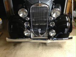 1933 Dodge Grill Insert, 1/4 Spacing, Aluminum full polish